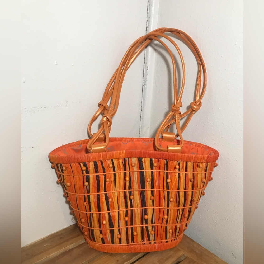 Fergi Woven Wicker Shoulder Bag